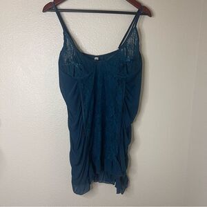 Fantasy Lingerie Size 3x Chic Teal Lace Women's Camisole